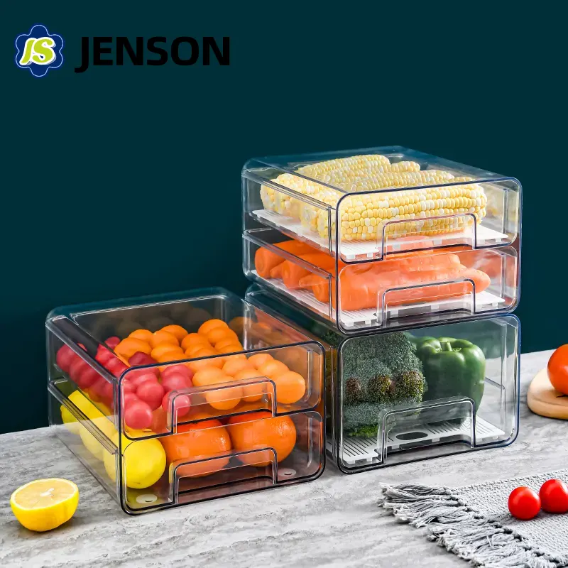 Double Layer Fridge Storage Box