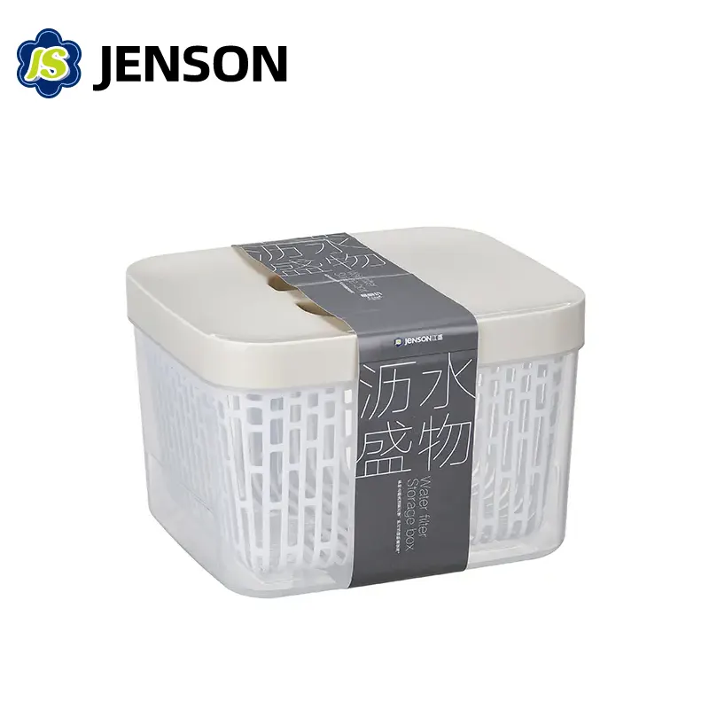 Square Drain Basket Storage Box with Lid